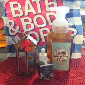 BBW Fall plug in and hand soap set